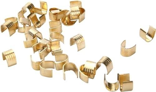 10Pcs Gold 3D Printer Belt Copper Buckles Open Timing Rubber Fixing...