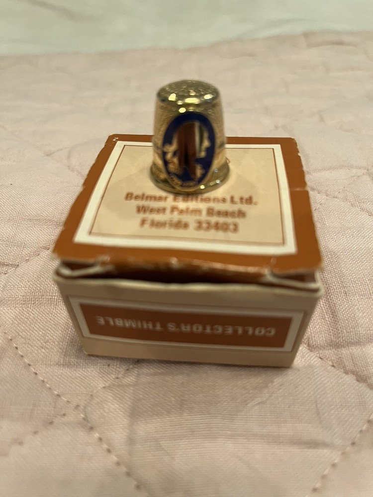Belmont collector Thimble With The Original Box