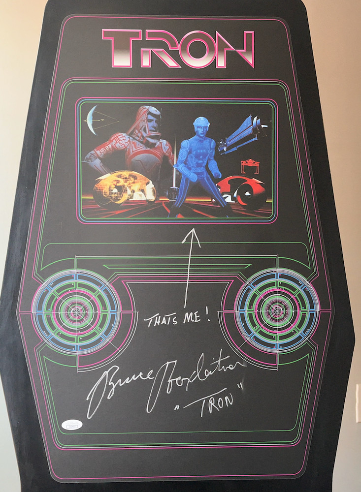 TRON Arcade, HALF SCALE Autographed by Bruce Boxleitner