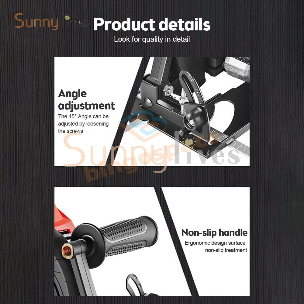 Variable Angle Grinder Cutting Machine Conversion Tool 0-45 ° adjustable