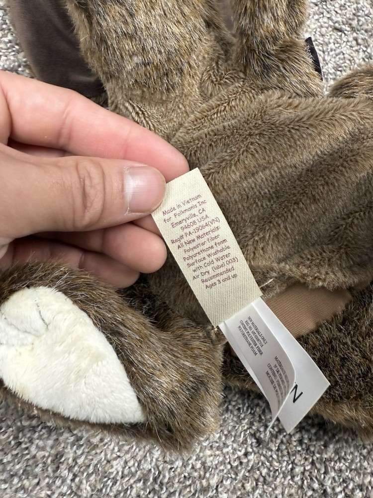 Folkmanis Small Kangaroo Hand Puppet Brown