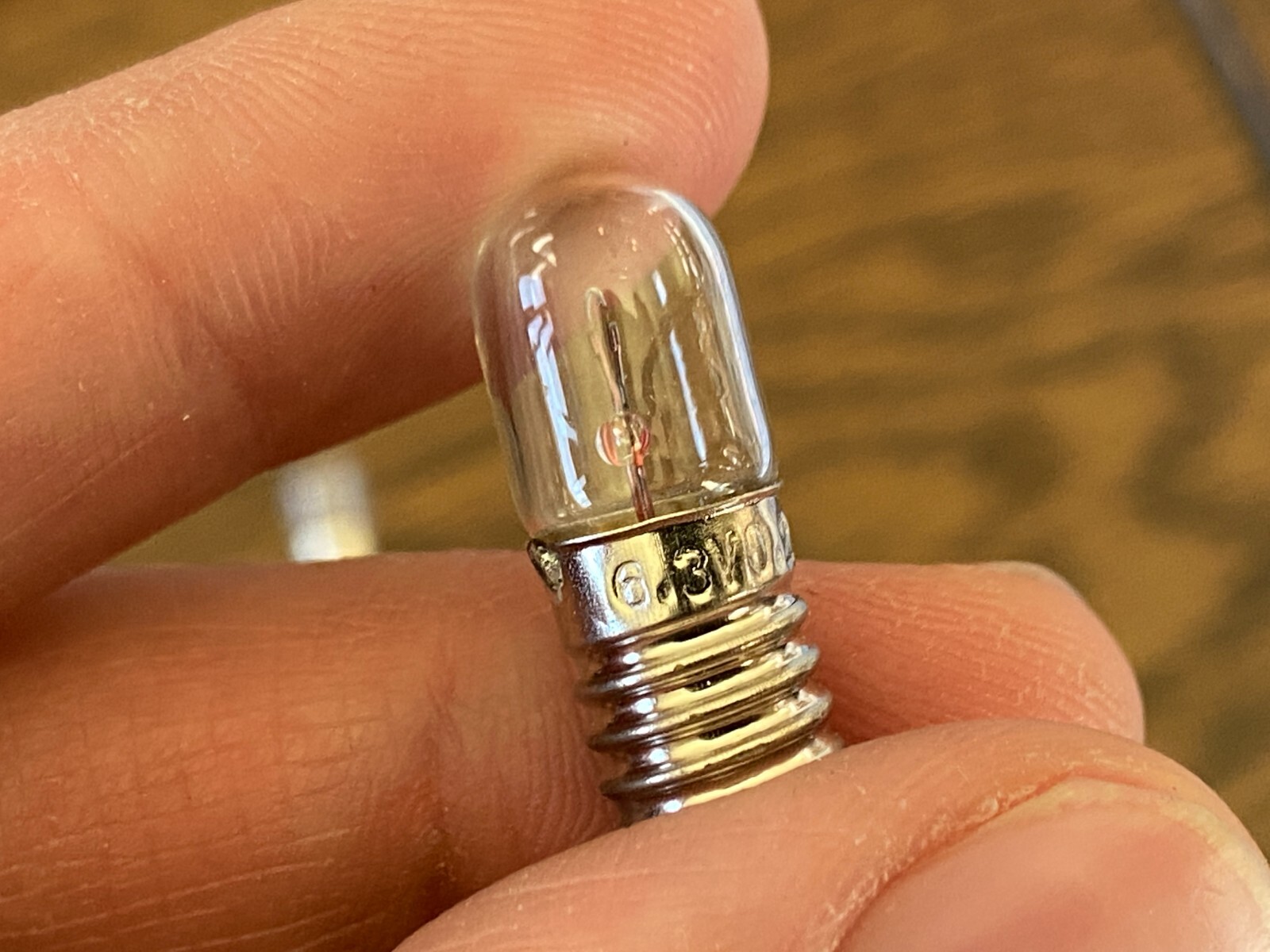 5 New #46 Incandescent Screw Base Lamp Light Bulbs 6v 6.3v .25A E10 (Qty)