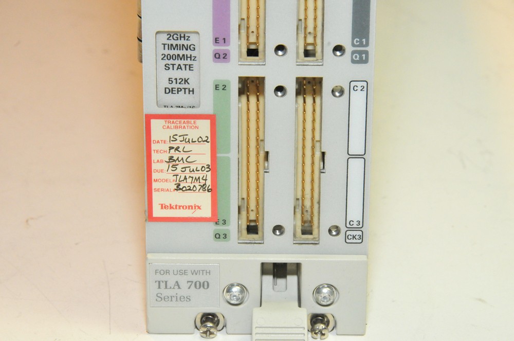 Tektronix TLA7M4 Logic Analyzer State / Timing Module with Option 1S, FW V3.2