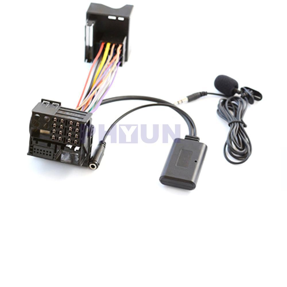 12PIN Aux Bluetooth 5.0 Adapter+ Microphone Cable For BMW X5 X3 Z4 E83 E85 E86