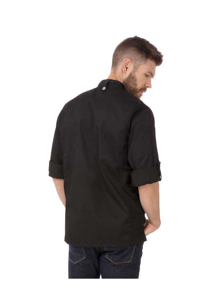 Chef Works mens Bowden Chef Coat X-Small Black