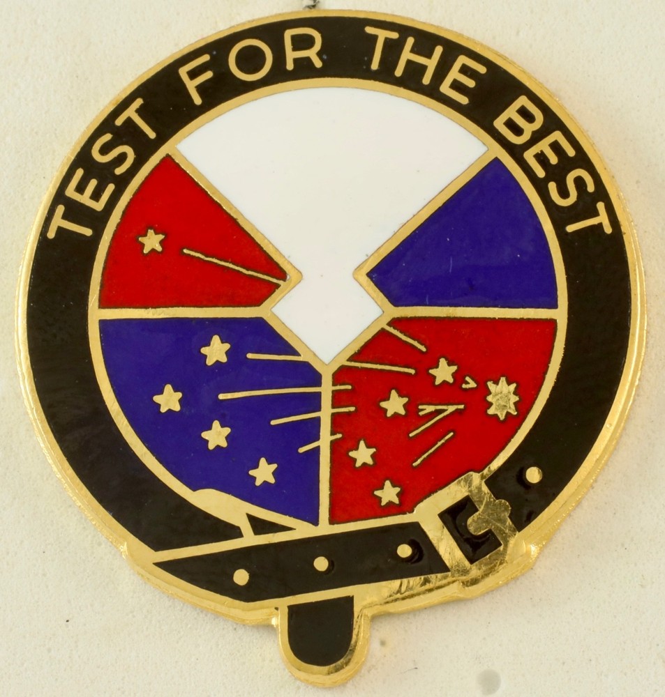 US Army Test & Evaluation Command Crest DI/DUI CB