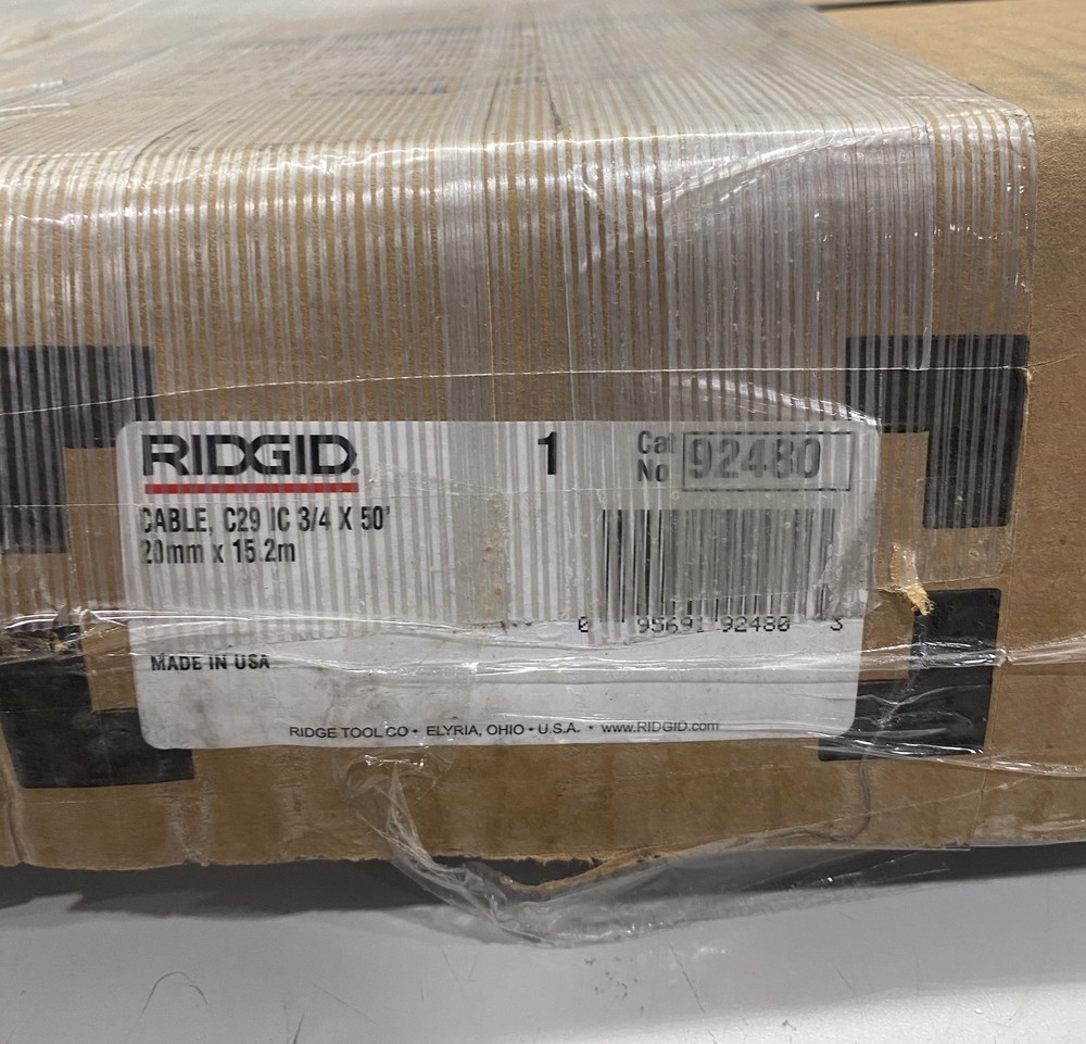 RIDGID C-29 Inner Core Drum Cable, 0.75", 50' 92480