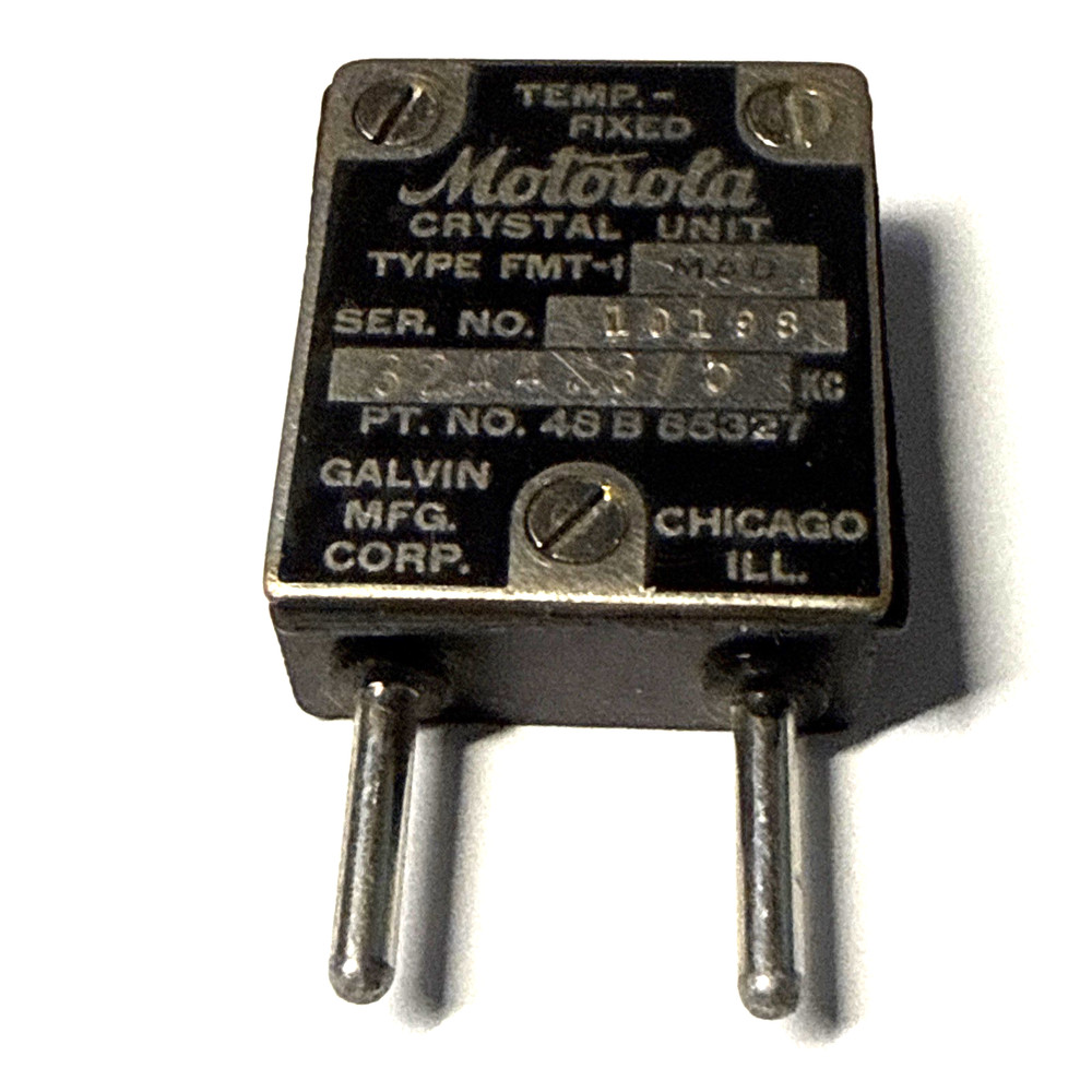 ONE crystal unit  type FMT-1  for 3244.375 KC by MOTOROLA- - NOT TESTED