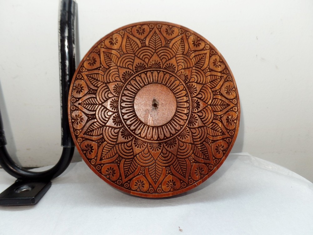 Guitar Wall Mount Lazer Etched Wood