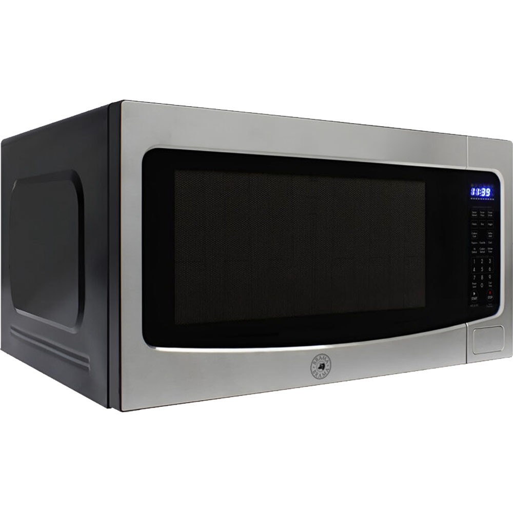 Brama 1.6 Cu. Ft. 1100W Built-In Stainless Microwave w/ Smart Sensor