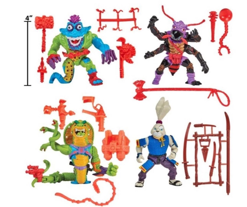 Playmates TMNT Classic Mutants 4 Pack Figures 2025