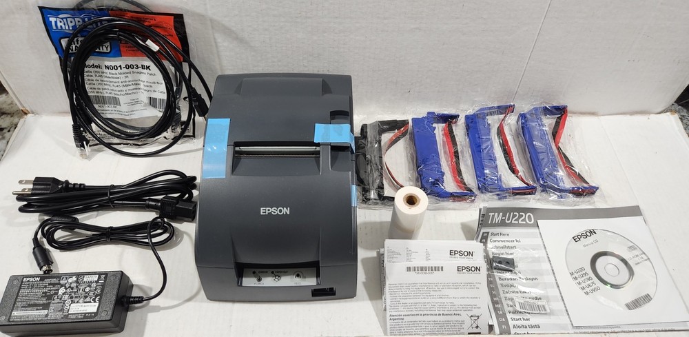 Epson TM-U220B Pos Kitchen Receipt Printer ETHERNET Network. New Open Box
