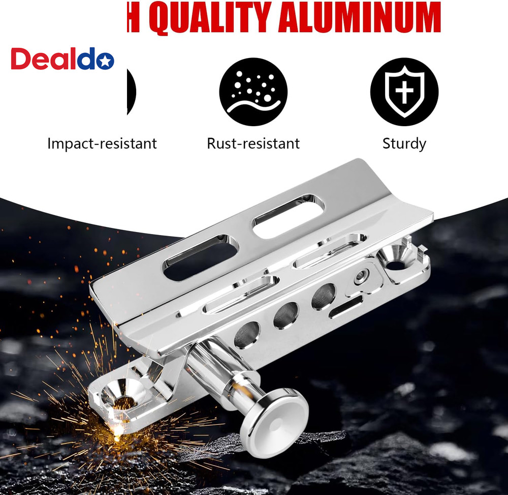 Chrome Quick Release Roll Bar Fire Extinguisher Mount Compatible with for Jeep W