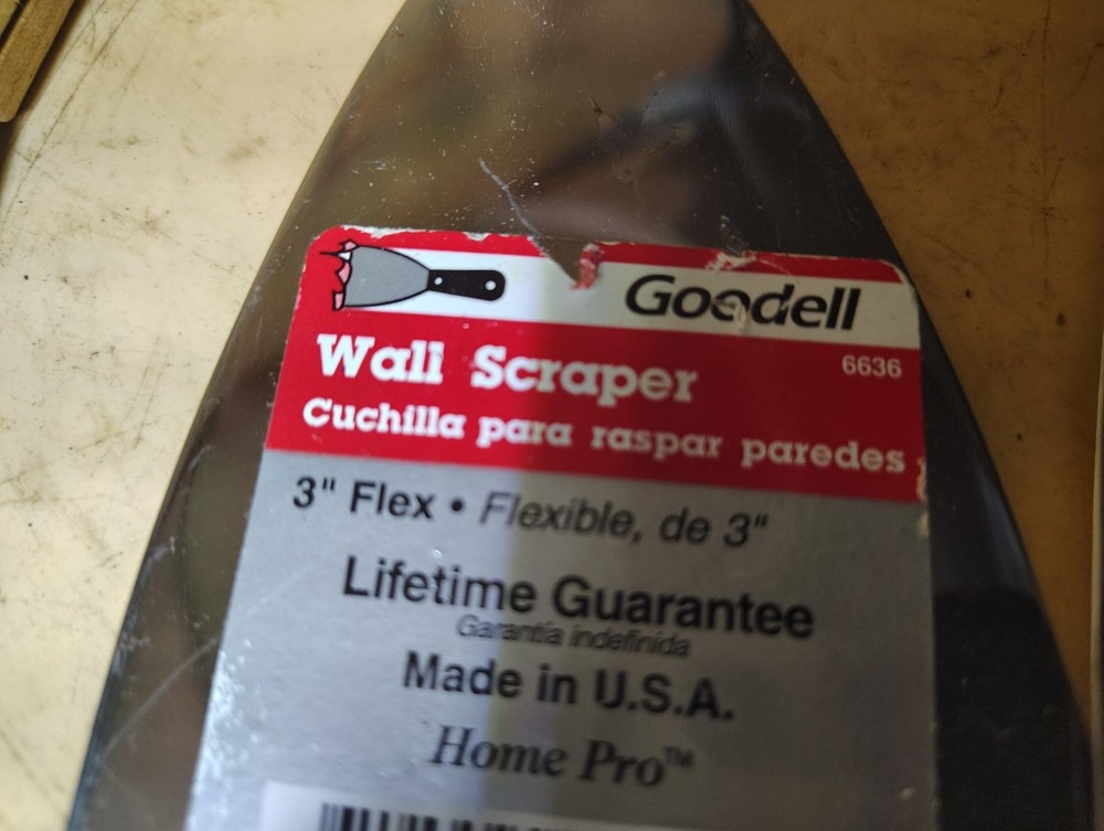 Goodell Putty,Wall,Tape Knife 3pc