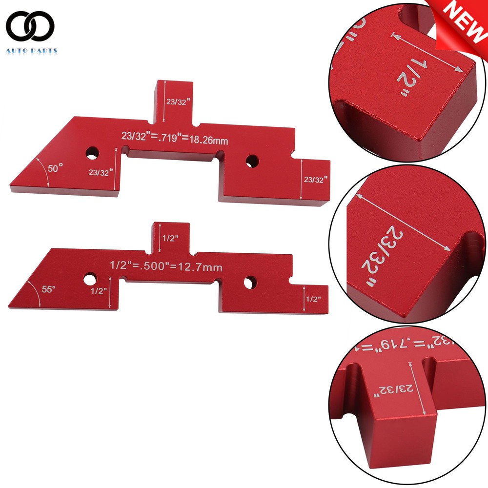 Aluminum Height Gauge Router Table Setup Bars Precision Setup Blocks 14PCS