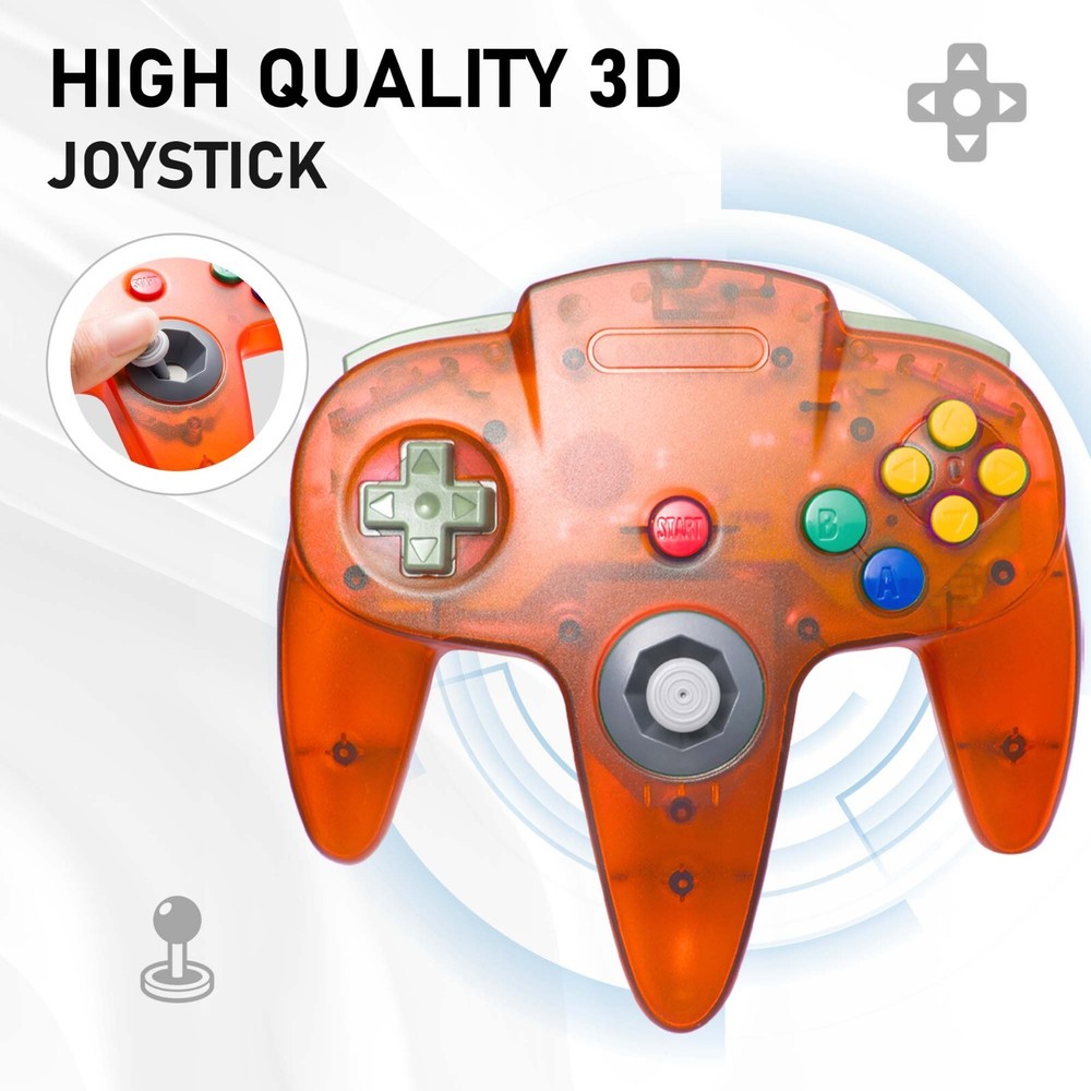 Wired / Wireless N64 Controller Gamepad Joystick Joypad For Nintendo 64™
