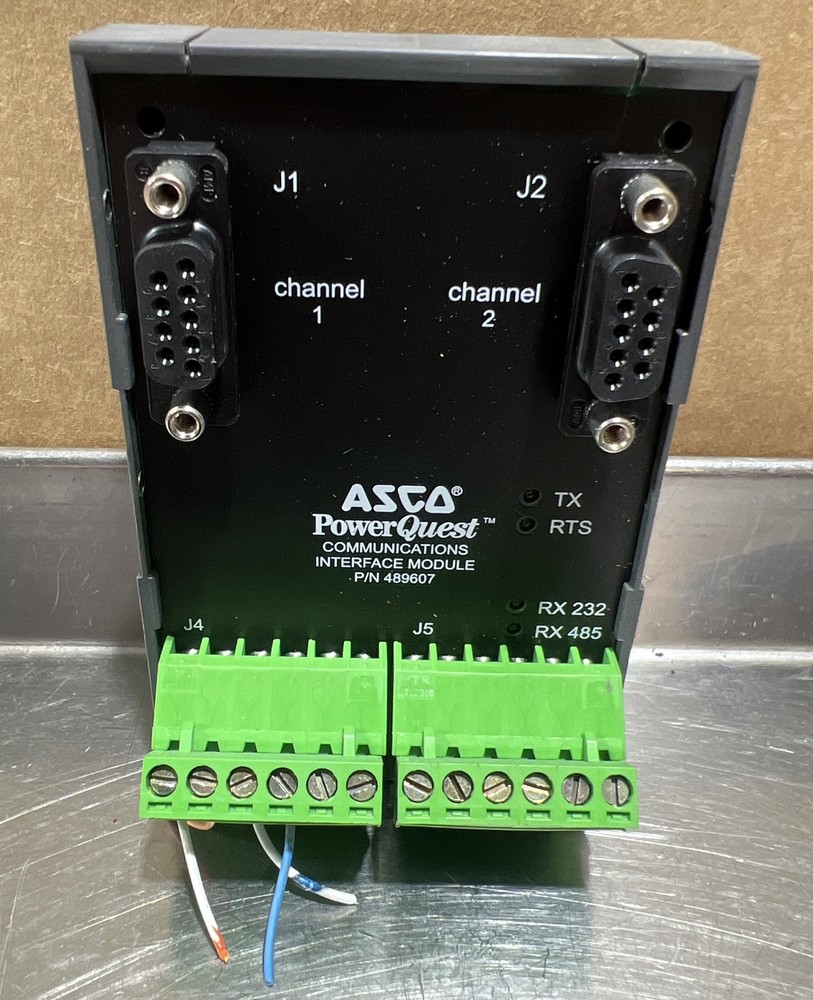 ASCO Power Quest Communications, Interface Module PN 489607 Nos Surplus. Takeout