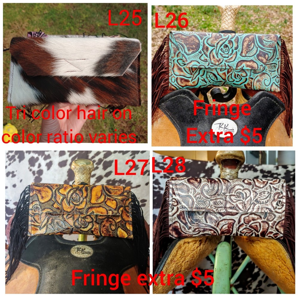 Leather Saddle Cell Phone Holder Saddle Sack**READ DESCRIPTION**