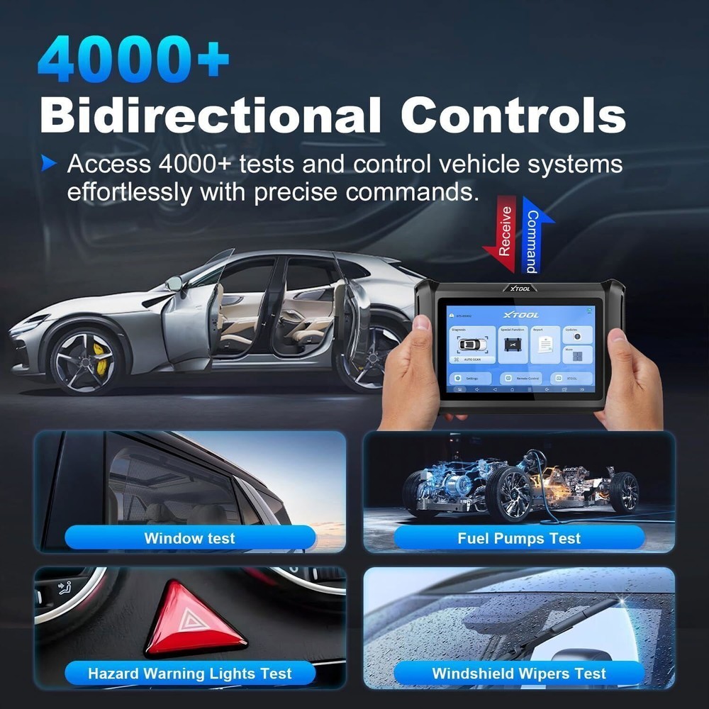 XTOOL D7S V2.0 Full System Bi-directional Scan Tool 36+ Services Key Coding FCA