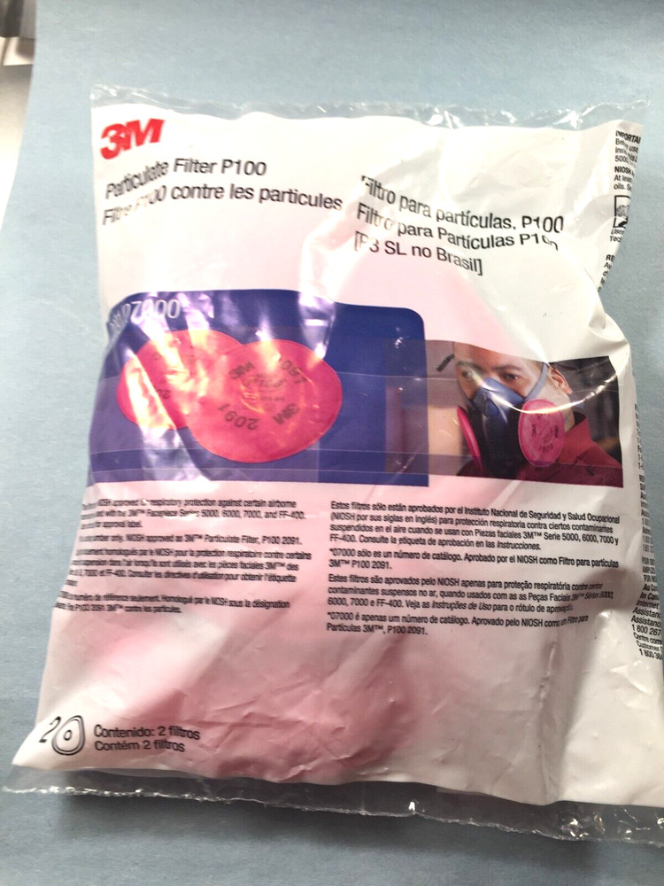 3M (2091/ P100) Replacement Particulate Filters for Respirator