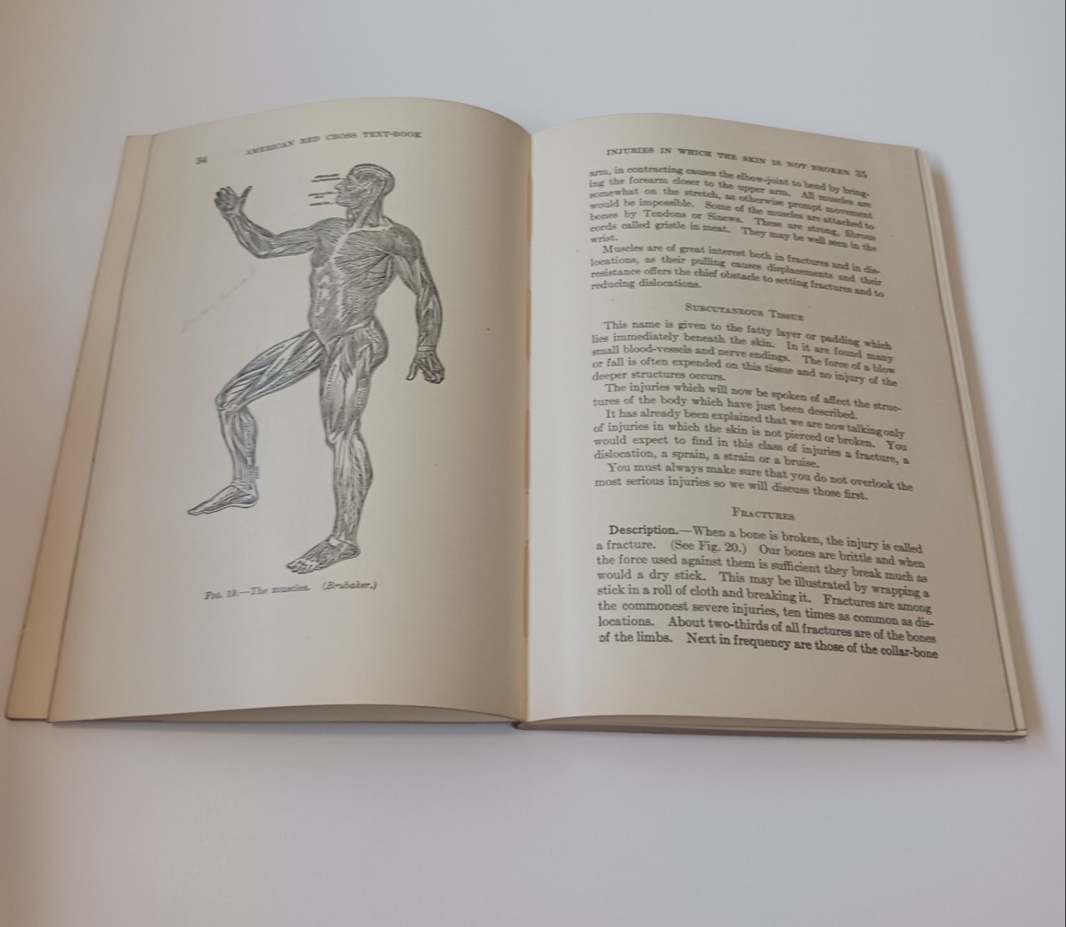 1925 American Red Cross First Aid Abridged Textbook Manual Third Edition