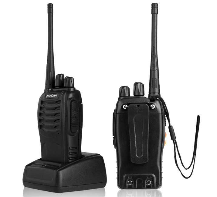 Long Range Walkie Talkies Set Rechargeable UHF Handheld Two Way Radio (4 Pack)