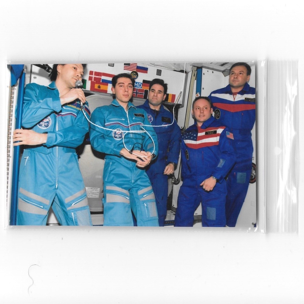 AUTHENTIC COSMONAUT LONCHAKOV EXPEDITION 18 ISS SPACESUIT PATCH NAMETAG #3