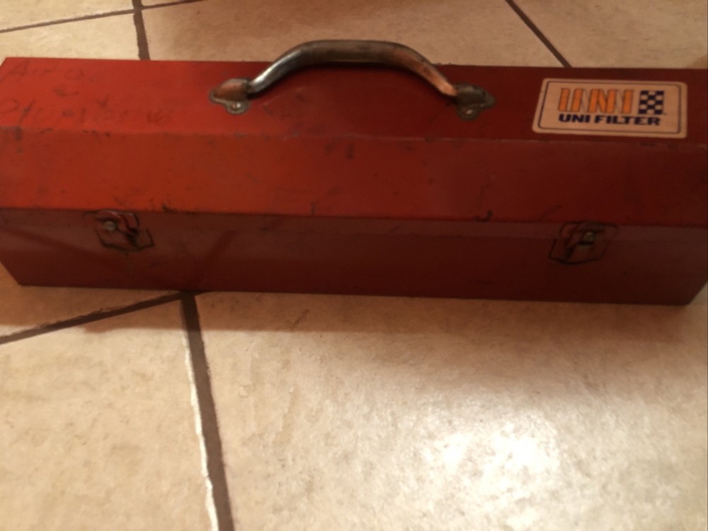 VINTAGE Wiseco Performance Piston RED TOOL BOX w/ TRAY Preowned