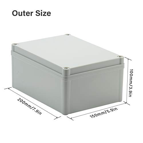 plus Plastic Junction Box, IP67 Dustproof&Waterproof DIY Box, Durable