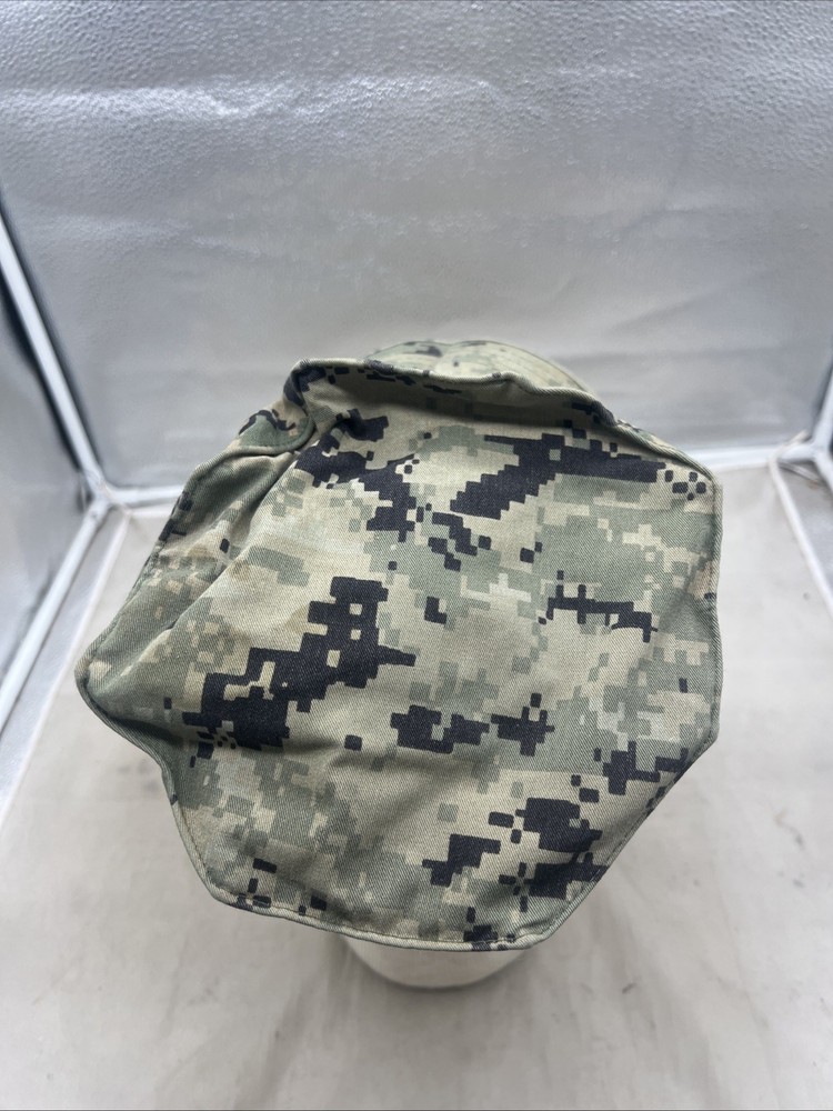 US Marine Corps Camo Utility Cap Size Small Worn (EE612