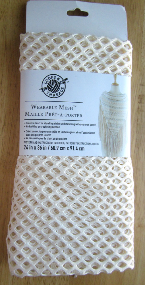 Loops & Threads Wearable Mesh ~ Cream ~ 24" X 36"