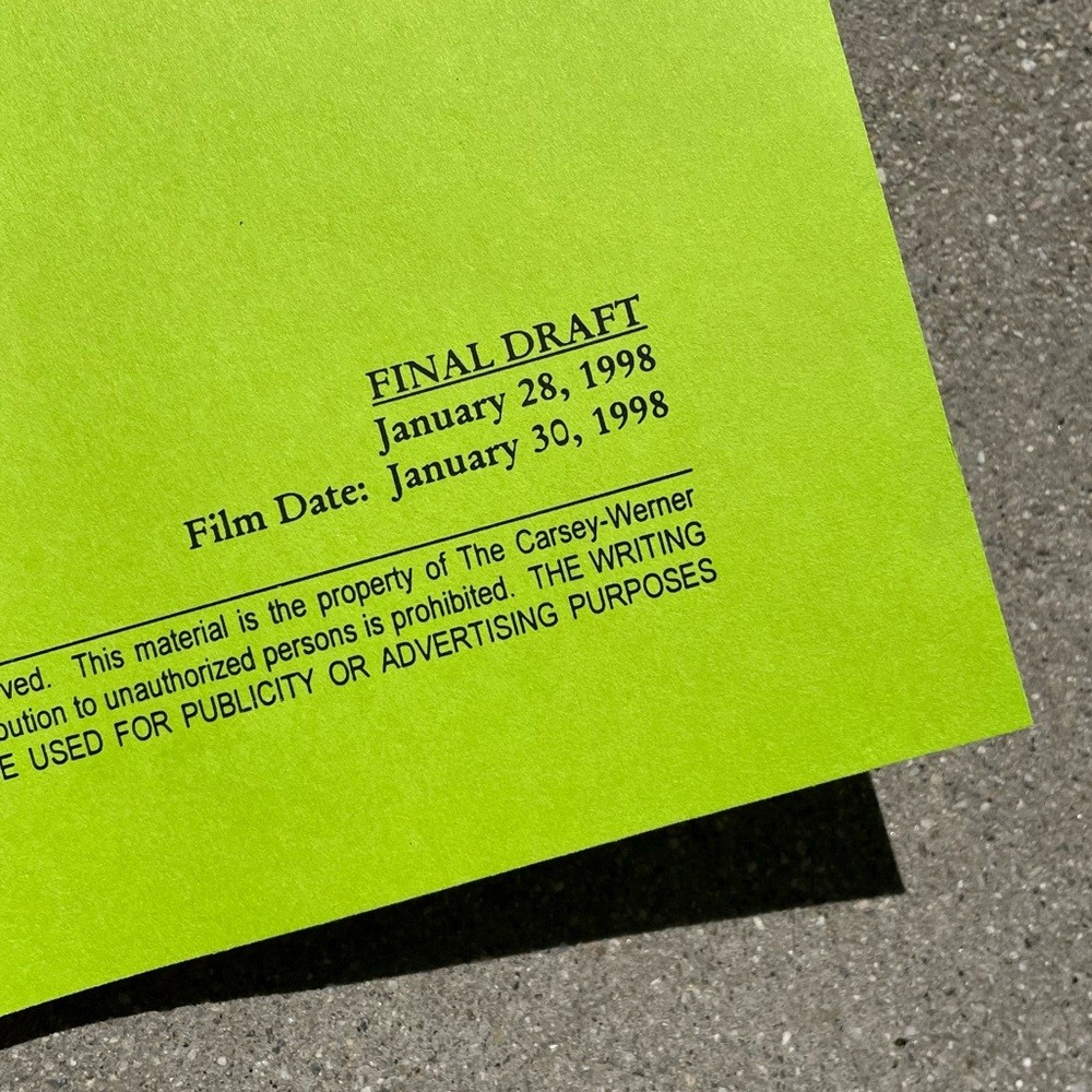 CYBILL 1998 TV Series SET Production Used Scripts Table Final Revised A/O Drafts