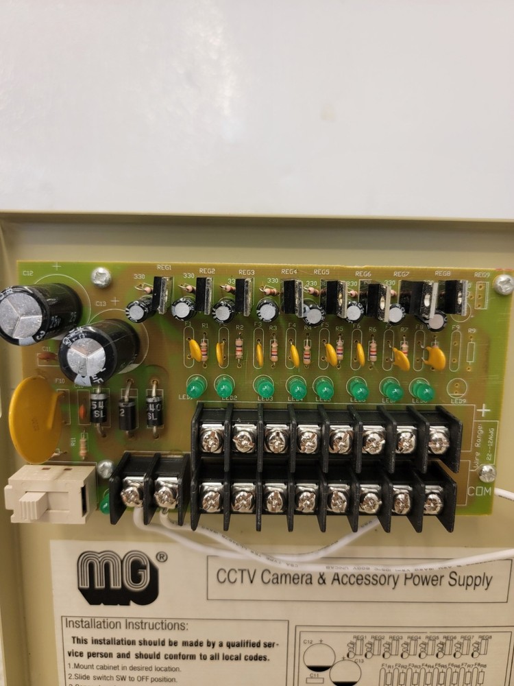 MG Electronics DPS-12DC-16 16 Camera Power Supply
