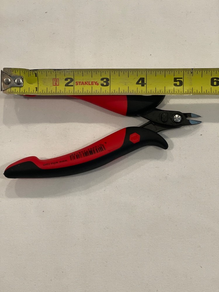 Wiha Precision Electronic Cutters Full Flush W/ Wire Trapping Spring - Germany