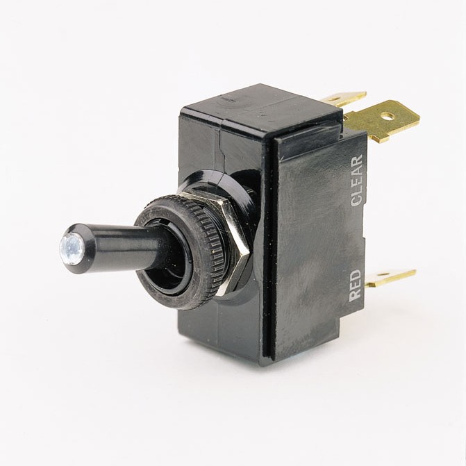 Cole Hersee M-54111-01-BP SPST Toggle Switch (Bld Lighted)