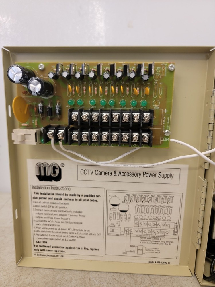 MG Electronics DPS-12DC-16 16 Camera Power Supply