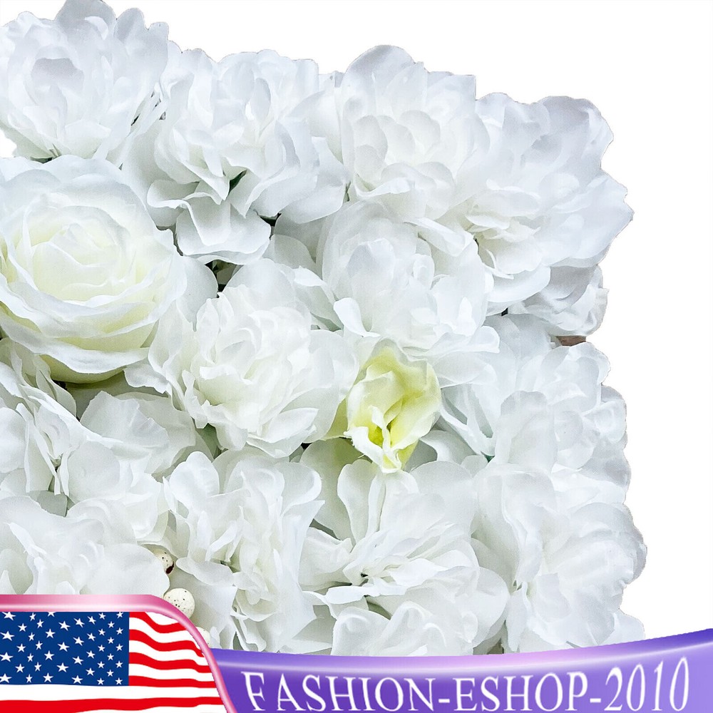 12* Artificial Flower Wall Panel Wedding Backdrop Event Party Flower Wall Panel