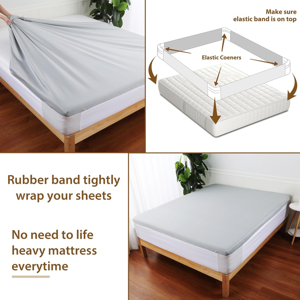 Fitted Bed Sheet Straps Bedroom Bed Sheet Holder Sheet Fasteners Keep Sheets ...