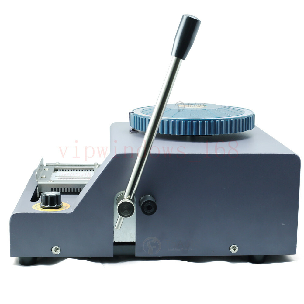 Manual Embosser Machine 72 Letter PVC VIP Card Code Printer Stamping Embossing