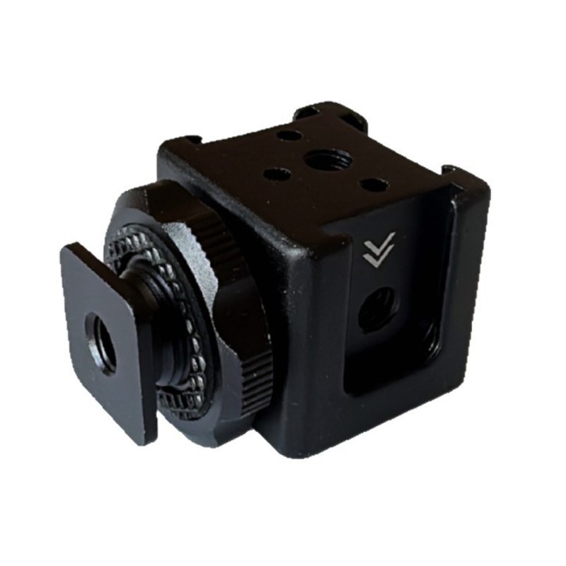 DSLR Camera Cold Shoe Adapter With Multiple Device Attachment Point