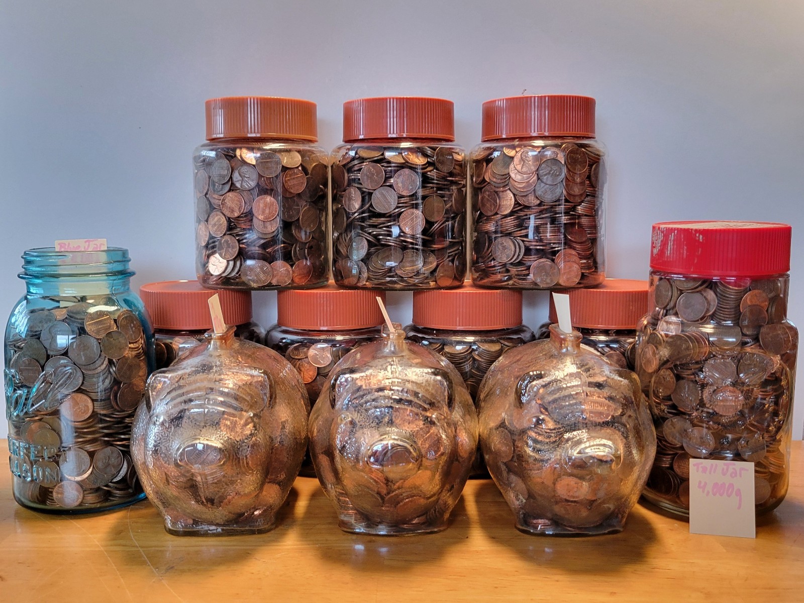 LOT of 14000+ Unsearched 1990s & Older U.S. Lincoln Cents Estate Coin Collection