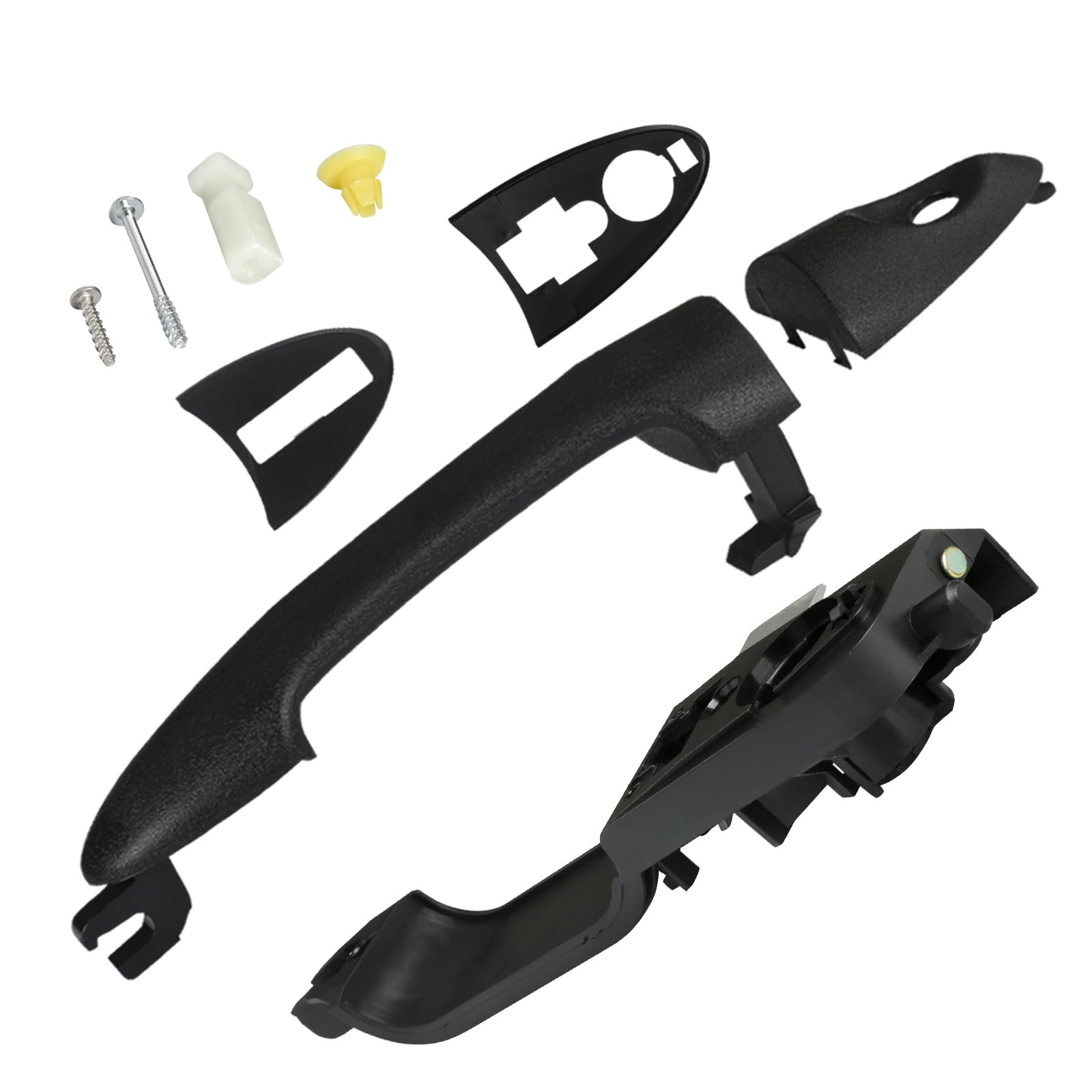 Exterior Door Handle w/ Reinforcement Plate Ford Focus 2000-2007 LH