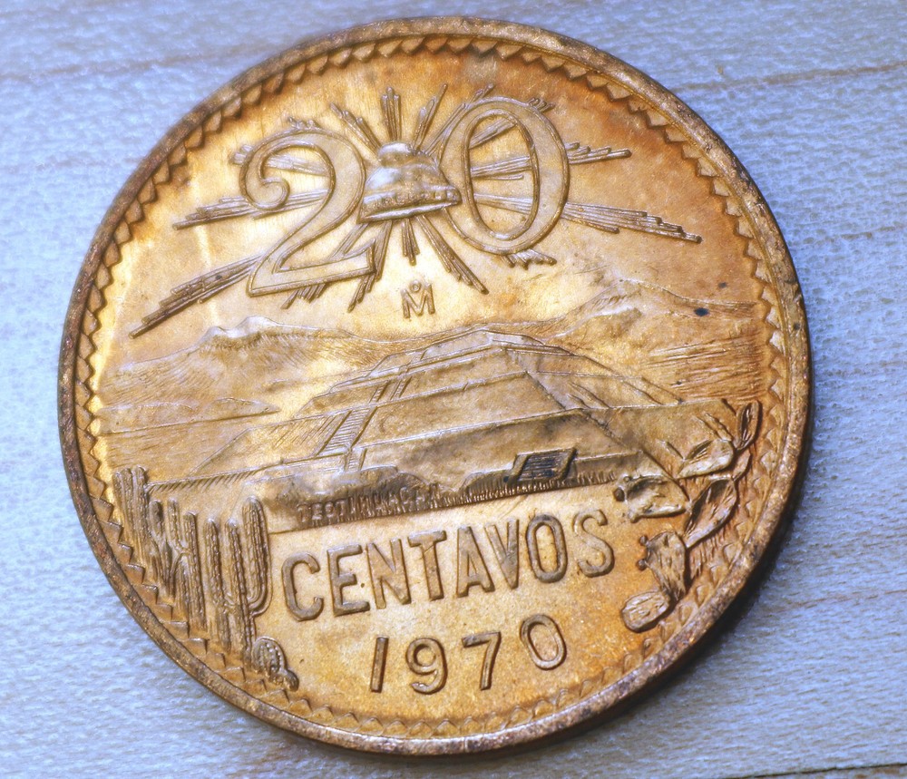 1970 Mexico 20 Centavos Unc.