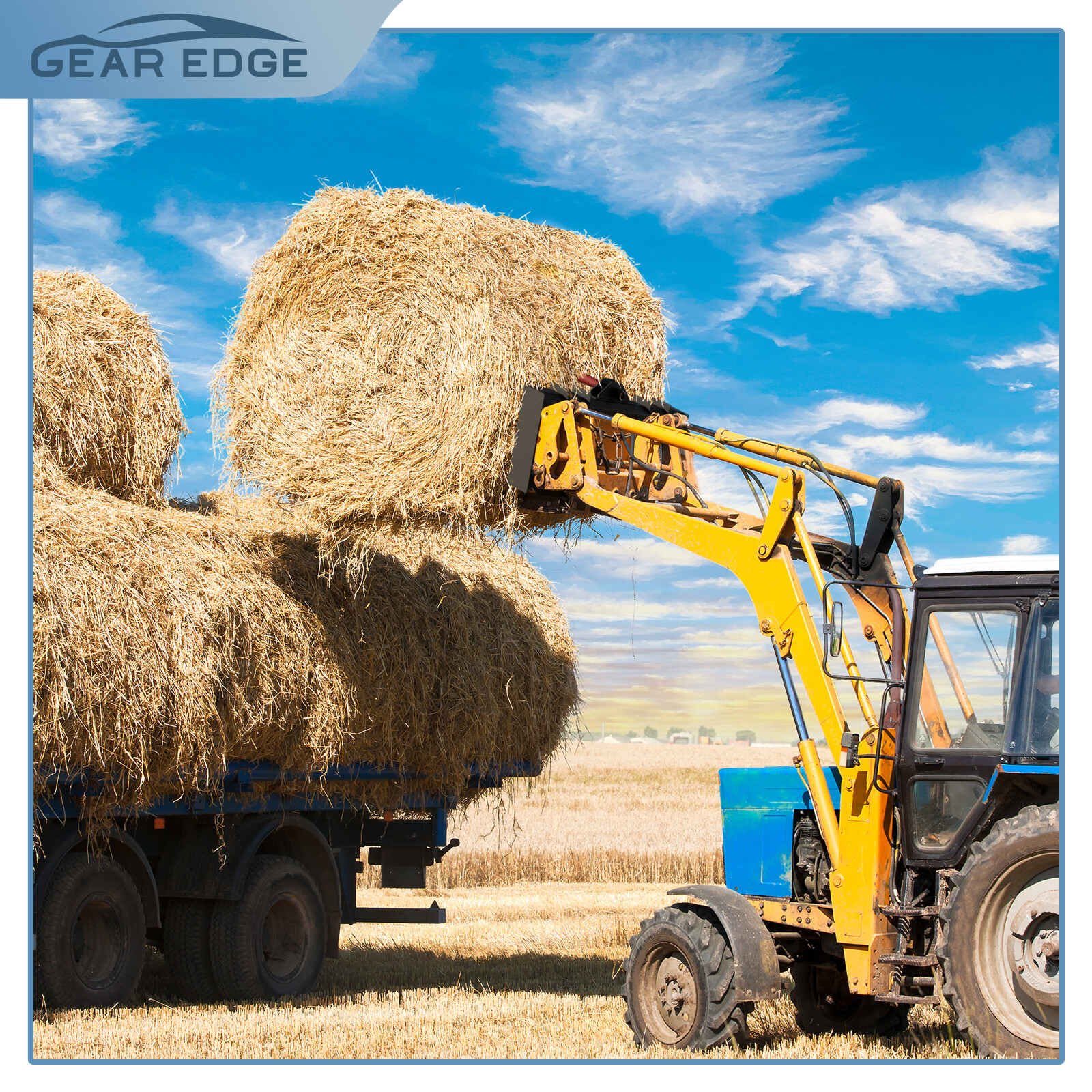 49in Quick Tach Hay Bale Spear for Skid Steer Tractor Loader