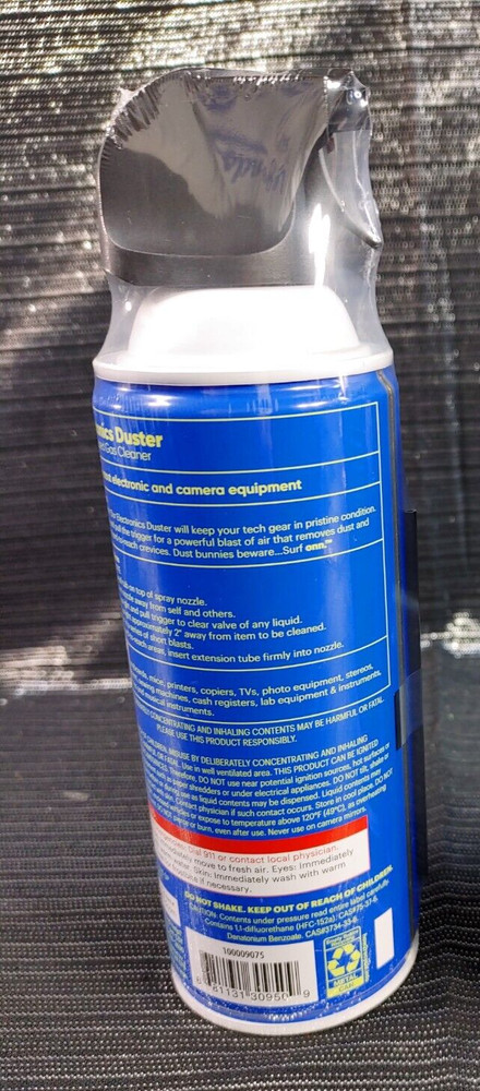 Surf Onn Electronics Duster Spray 10 oz Compressed Gas Cleaner Computer Camera