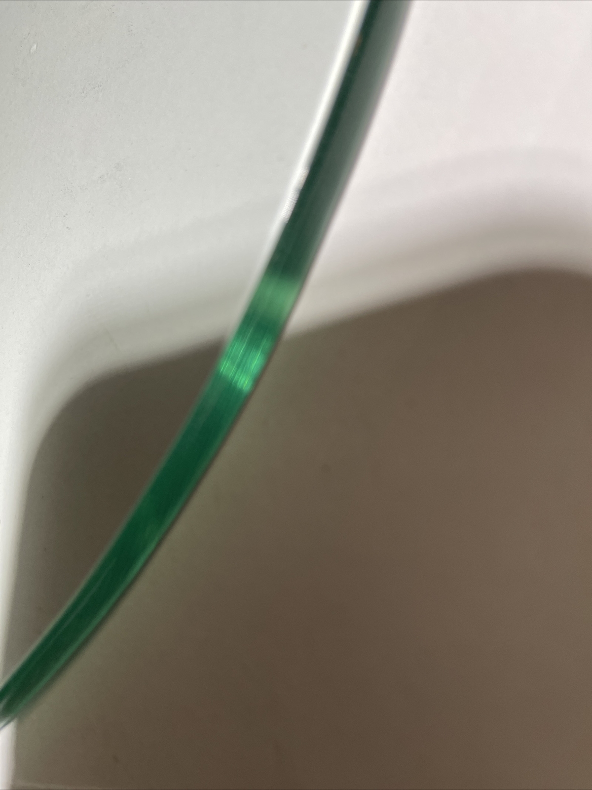 16” Clear Plate Glass Non-tempered 5/16 Thick With 9/16 Center Hole