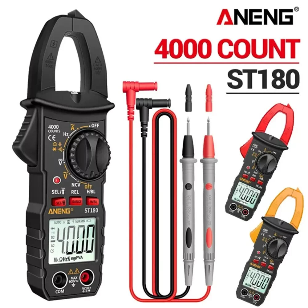 Digital Clamp Multimeter Tester AC DC Voltage RMS Amp Meter Auto Range Handheld