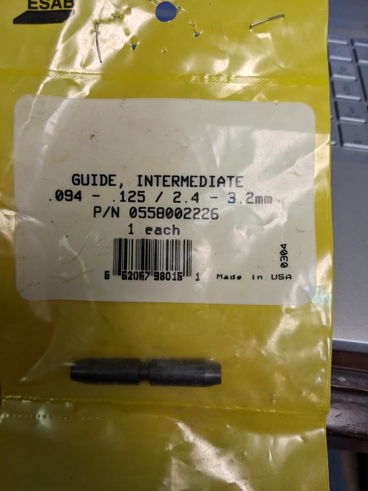 ESAB 0558002226 WIRE GUIDE INTERMEDIATE .094 - .125