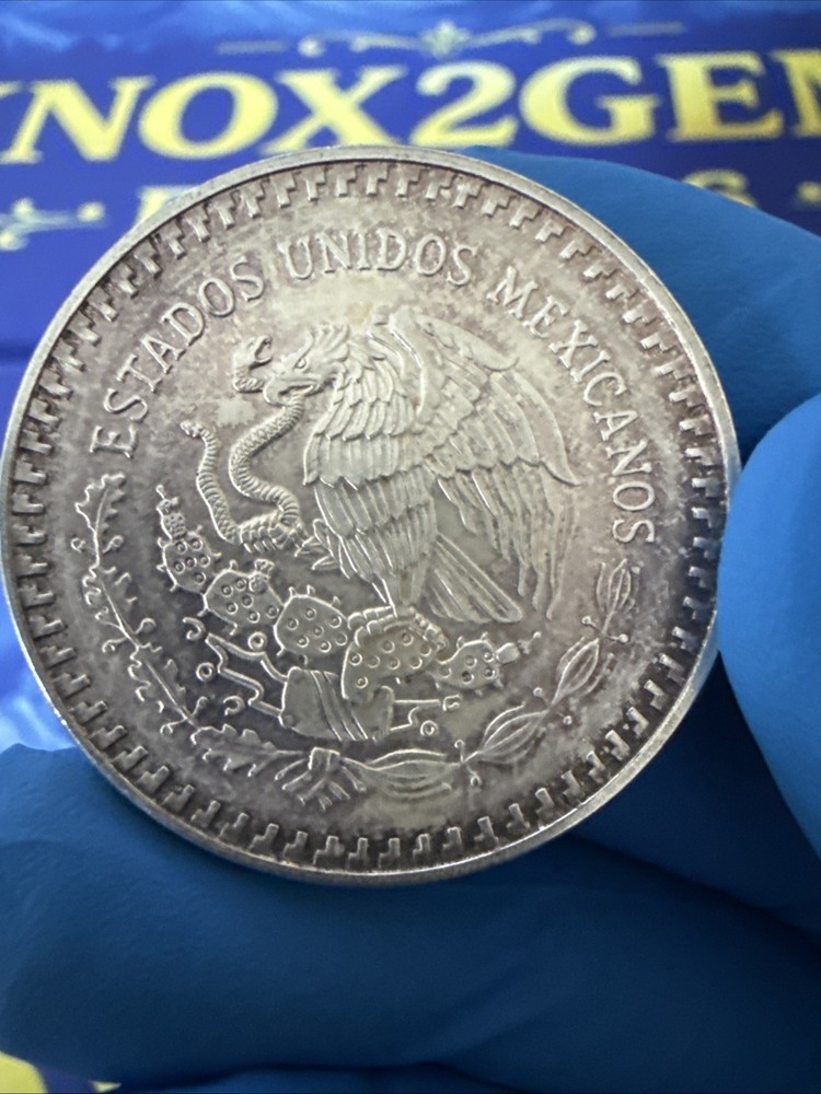 1992 Toned Mexico Libertad Silver