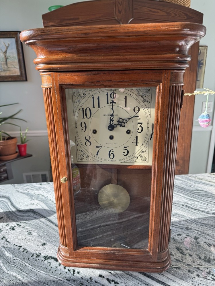 Howard Miller 613-108 Sandringham Key Wind Pendulum Wall Clock